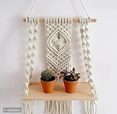 DEEP HNG Macrame Bohemian Indoor Plant Hanger 10 X 18 Inch-thumb2