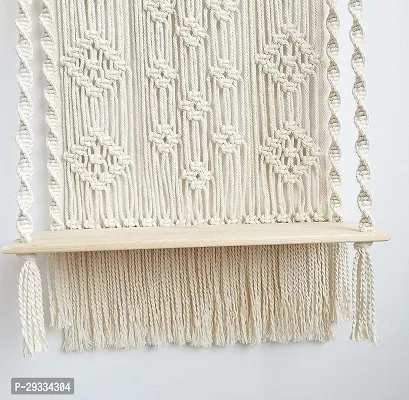 BEAUTI HANG  Macrame Wall Hanging shelf with Twisted Rope-thumb4