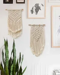 ANISH TWO SET 2Piece Macrame Wall Hanging Decor House Living Room-thumb3