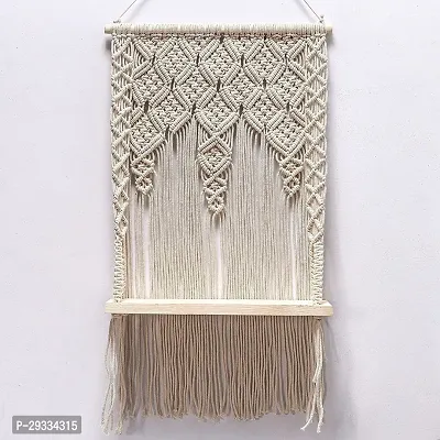 RECTINGALE DES Macrame Wall Hanging Shelf Boho Plant Hanger Bohemian Pattern-thumb0