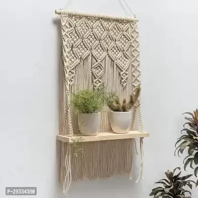 BOX DESS Macrame Wall Hanging Decorations for Home Garden Balcony Living Room-thumb0