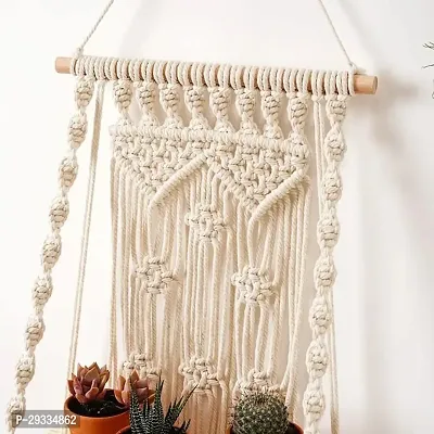 PAAN HANG! Macrame Wooden Wall Hanging Wall Art Home Decor.MADE IN INDIA-thumb2