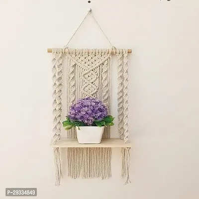 3 MOTI WITH DOUBLE HANDLE Wall hanging Macrame Decor Item-thumb0