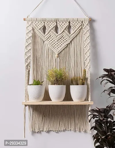 STON HANG Wall Hanging Shelf Indoor Plant Hanger Flower pots HolderMADE IN INDIA.-thumb0