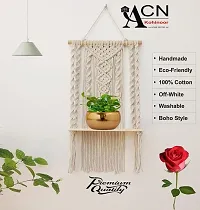 3 MOTI WITH DOUBLE HANDLE Wall hanging Macrame Decor Item-thumb3