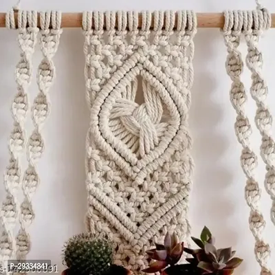 DEEEP HNG MACRAME WALL HANGING SHELF Wall Decor  Hangings-thumb0