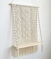 BEAUTI HANG  Macrame Wall Hanging shelf with Twisted Rope-thumb1