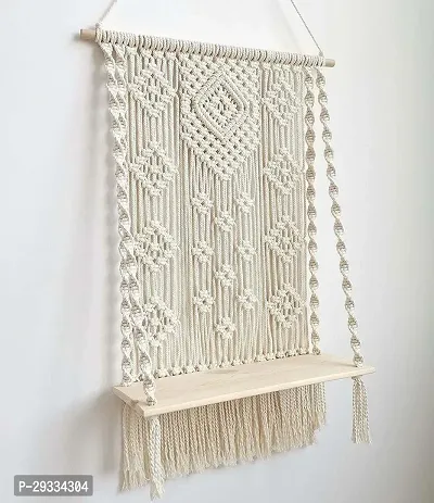 BEAUTI HANG  Macrame Wall Hanging shelf with Twisted Rope-thumb2