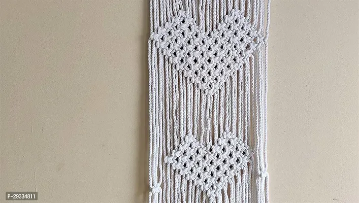 DESIGN OF 2 DIL+ Macrame Wall Hanging Shelf Cotton Floating  Plant Hanger MADE IN INDIA.-thumb2