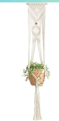 ONEDEEP GULDSTA Macrame Plant Hanger Cotton Rope Wall Hanging Planter Flower Pot Basket Holder-thumb1