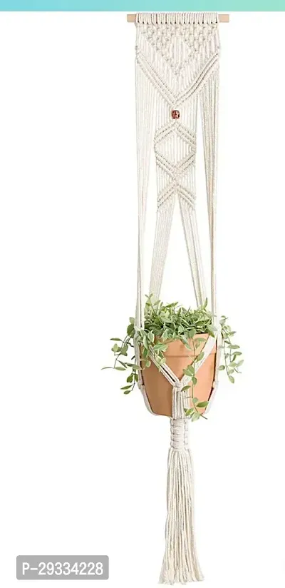 ONEDEEP GULDSTA Macrame Plant Hanger Cotton Rope Wall Hanging Planter Flower Pot Basket Holder-thumb2