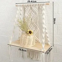 CHAAKOR HNG Macrame Decor Shelf Macrame Pot Planter Wall Hanging Tapestry-thumb1