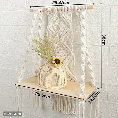 CHAAKOR HNG Macrame Decor Shelf Macrame Pot Planter Wall Hanging Tapestry-thumb2