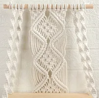 CEKOR HNG Macrame Wall Hanging Shelf Tapestry Boho Wood Hanging. MADE IN INDIA-thumb2