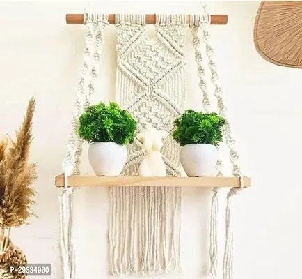 CHAAKOR HNG Macrame Decor Shelf Macrame Pot Planter Wall Hanging Tapestry-thumb0