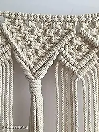 JHALR WIT TSL eddy home decor Handmade  Macrame  40L x 15W Inches Beige-thumb1