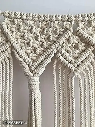 JHALR WIT TSL eddy home decor Handmade  Macrame  40L x 15W Inches Beige-thumb2