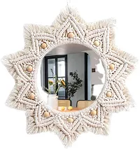 WAGON STON MIRROR MACRAME MIRROR 227514-thumb1