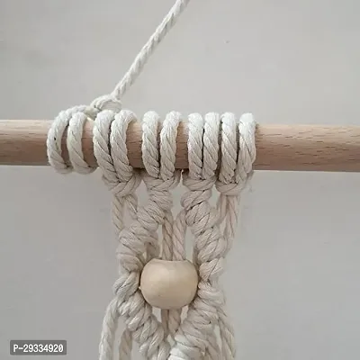 BORD HANG ONE DEEP MACRAME WALL HANGING SHELF-thumb4