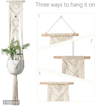 ONEDEEP GULDSTA Macrame Plant Hanger Cotton Rope Wall Hanging Planter Flower Pot Basket Holder-thumb3