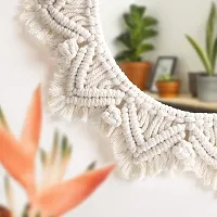 MIRROR WITH GATH Macrame MirrorWall Hanging Round MirrorBoho Wall Art MADE IN INDIA.-thumb3