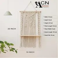 3 MOTI WITH DOUBLE HANDLE Wall hanging Macrame Decor Item-thumb2