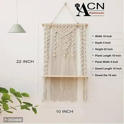 3 MOTI WITH DOUBLE HANDLE Wall hanging Macrame Decor Item-thumb3