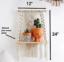 DEEP HNG Macrame Bohemian Indoor Plant Hanger 10 X 18 Inch-thumb3