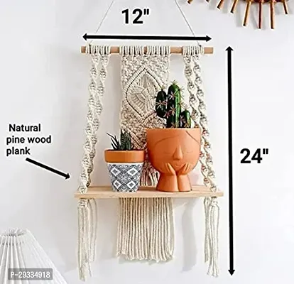 DEEP HNG Macrame Bohemian Indoor Plant Hanger 10 X 18 Inch-thumb4