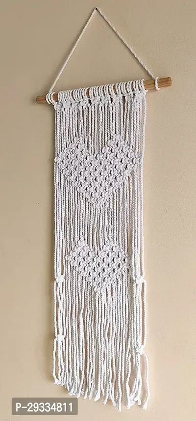 DESIGN OF 2 DIL+ Macrame Wall Hanging Shelf Cotton Floating  Plant Hanger MADE IN INDIA.-thumb0