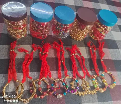 New Girls Mix Rakhi (Set of 10 Rakhi )-thumb5