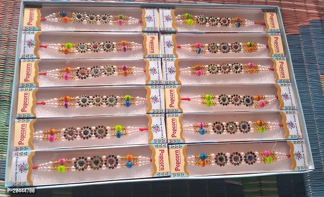 Its set of 3 stone rakhi-thumb2