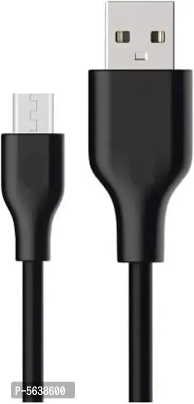 Faster Charging 2.4A Data Cable or Micro USB Cable for Charging and Data Sync 1 m Micro USB Cable  (Compatible with suitable for all micro usb device, green, One Cable)