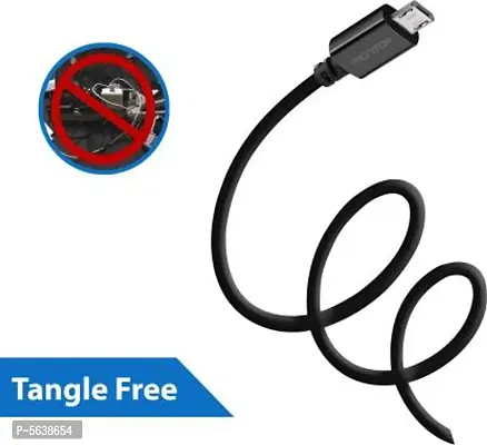 MONITOR Micro USB data Cable 1 m Micro USB Cable  (Compatible with Mobile Phones, Tablets, Black, One Cable)-thumb0