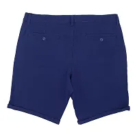 Syborg Men's solid Men Blue Chino Shorts-thumb2