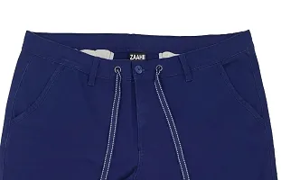 Syborg Men's solid Men Blue Chino Shorts-thumb3