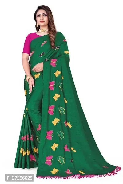 Stylish Art Silk Saree with Blouse piece For Women