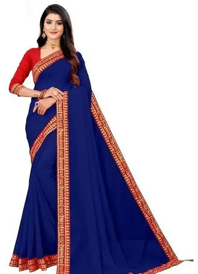 Elegant Art Silk Saree with Blouse piece 