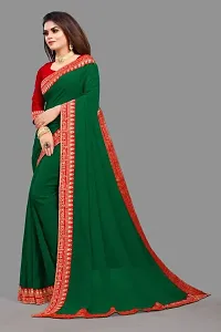 Stylish Art Silk Saree with Blouse piece For Women-thumb2