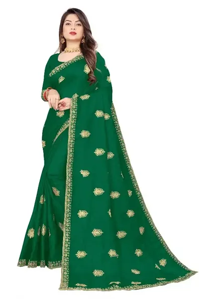 Must Have Silk Blend Saree with Blouse piece 