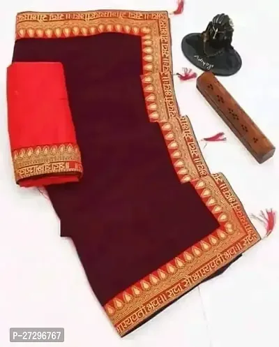 Stylish Art Silk Saree with Blouse piece For Women