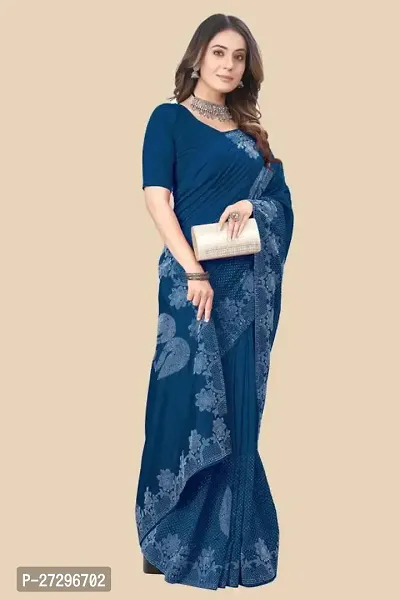 Stylish Georgette Saree with Blouse piece For Women-thumb3