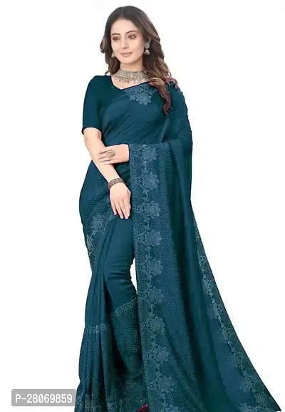 Fancy Georgette Saree With Blouse Piece For Women