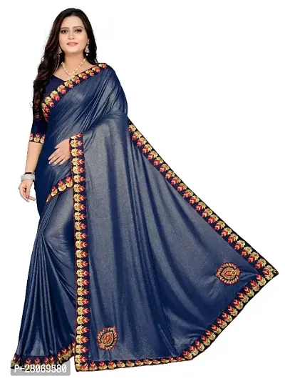 Fancy Art Silk Saree With Blouse Piece For Women