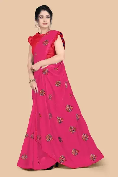 Best Selling Georgette Saree with Blouse piece 