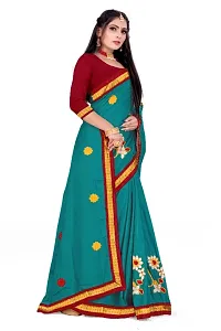 Stylish Art Silk Saree with Blouse piece For Women-thumb2