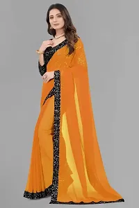 Stylish Georgette Saree with Blouse piece For Women-thumb1