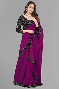 Stylish Georgette Saree with Blouse piece For Women-thumb2