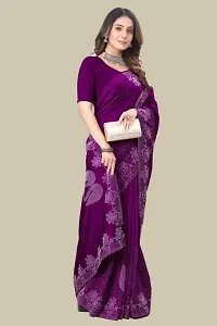 Stylish Georgette Saree with Blouse piece For Women-thumb2