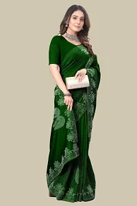 Stylish Georgette Saree with Blouse piece For Women-thumb1